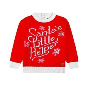 Tipsy Elves 6-12M Santa's Little Helper Ugly Christmas Sweater, Baby NWT